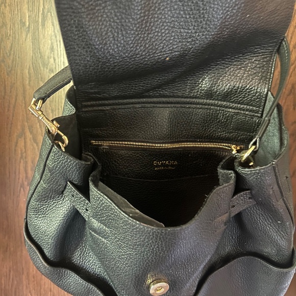Cuyana Black Leather Backpack 13” - Picture 4 of 5